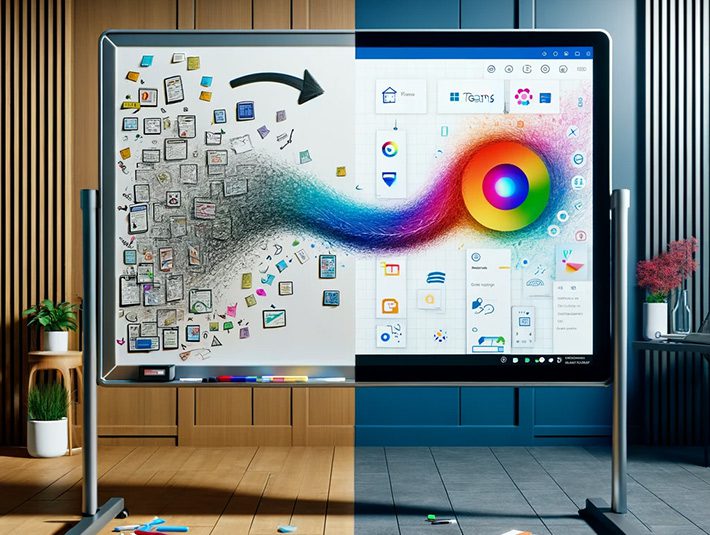 Physical whiteboard to digital whiteboard in Microsoft Teams