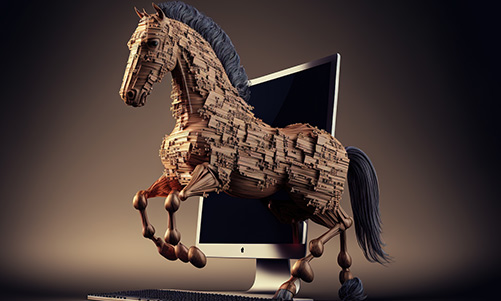 a trojan horse, or malicious content masquerading as legitimate