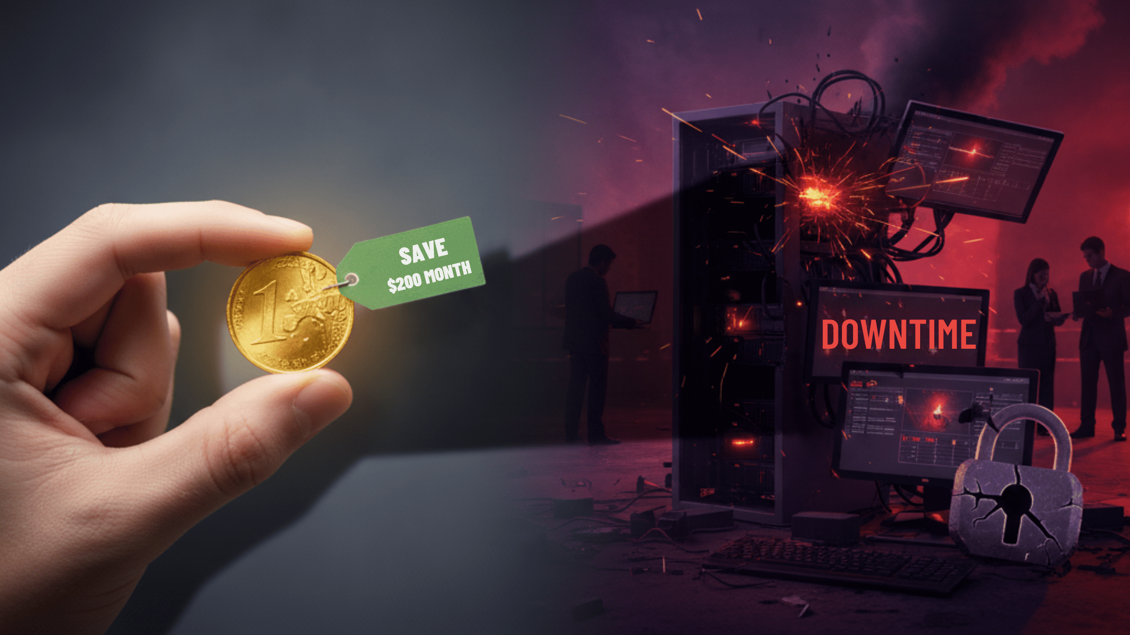 Downtime is one cost of cheap IT